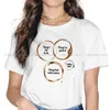 Dames t shirts dingen die geld verdienen casual polyester t -shirt venn diagram creatief streetwear shirt vrouwelijk tee