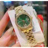 Neues Tagebuch Set Diamond Stahlband Quarz Womens Watch Charge