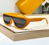 Schild Wrap Sonnenbrille orange grauer Rauch Frauen Dessinger Sonnenbrille Männer Sommerschatten Sunnise Lunettes de Soleil Uv400 Eyewear