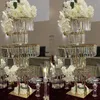 Wiszący kryształ) dekoracja ślubna pasiastka wysoka wazon wazonowy duży kwiat dekoracyjny wazon metalowy wazon flowet stojak stabilny stabilny element centralny