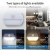 Night Lights Battery Operated LED Light With Motion Sensor Dector Wireless Stick On Lamp For Hallway Stair Bathroom Closet Bedroom