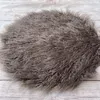 Blankets Don&Judy Born Set Pography Props Soft Knit Baby Wrap Faux Fur Long Pile Blanket Background Infant Po Shoot Accessories