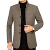 Costumes masculins printemps automne vestes masculines Blazers enrober les hommes en cachemire de cachemire