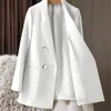 Elegant Solid Women Blazers Casual Office Lady Suits Jacket Tops Fashion Long Sleeve Chic Female Blazer Coat Spring Autumn 240424