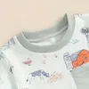 Наборы одежды для малышей детские мальчики для мальчиков летние наряды животные печатные круглые топы с коротки