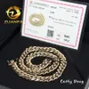 Luxe 14K vaste gouden Cubaanse ketting 12mm Au585 Gold Hip Hop Jewelry rapper Miami Cuban Link Chain ketting voor mannen