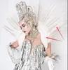 Abbi indossare la cantante europea e americana Singer Prism Mirror Lente Flash Diamond Fork High Fork congiunta esagerata GoGo Costume