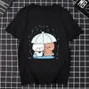 Camiseta para hombres Cartoon Animación Impresión de la impresión de hombres y mujeres Nuevas parejas de calle Tops