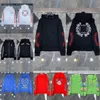 Tasarımcı Erkek Tişörtler Hoodies Erkek Kadınlar Mektup Baskı Fermuarı Tasarım Bölümü Uzun Kollu Yuvarlak Boyun Gevşek Kazak Beyaz Gri Pamuk Moda Giysileri