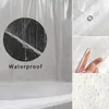 Zasłony prysznicowe Peva plastikowa zasłona wodoodporna przezroczysta luksusowa łazienka łazienka akcesoria wodoodporne odporne