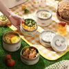 Dinware Bento Lunch Box Set draagbaar bewaar warme container met geïsoleerde tas roestvrijstalen thermische keukenaanbod