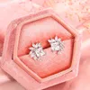 Boucles d'oreilles Creat Design de S925 Silver Geométrique pour femmes Floral pour envoyer des mariées de bijoux de fiançailles de mariage