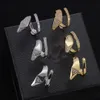 6 Designer facultatif fileté ouvert à 18 karat Gold Set Crystal Ring Ring Geométrique Triangle de luxe ACCESSOIRES DE CADEAU DE MÉDICATION DES FEMMES