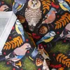 Fabric Morris Fabric Animals Fox Rabbit Owl Cotton Cotton Digital impresso para DIY feito por meio metro D240503