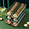 Opslagflessen schuif eierdoos koelkast voedselcontainers Organisator houder Trade Dispenser Automatische glijdende home Keukengadgets