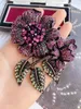 Brooches Antique Brooch Rose Flowers Gorgeous Heavy Industry Large Paper Clip Retro Scarf Buckle For Women