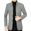 Costumes masculins printemps automne vestes masculines Blazers enrober les hommes en cachemire de cachemire