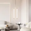 Clips blancs artistiques LED Gold Chrome Black Designer Lampes suspendues suspension Luminaire Pendant Light For Dinning Room