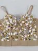 Stage Wear Rhinestones Belly Dance Costume Bellydance Professional 2024 Push Up latino reggiseno senza schiena Carnival Arab Jazz Bolero Oriental