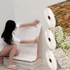 70cm1m 3D Self -Yapışkan Duvar Kağıdı Sürekli Su Geçirmez Tuğla Duvar Etiketleri Oturma Odası Yatak Odası Çocuk Ev Dekorasyonu 240429