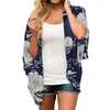 Couverture lâche chemisier top femmes imprimement floral cardigan manche courte de natation d'été natation de secours se baigner pour les femmes fines