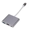 3 en 1 Tipo C a HDMI USB 3.0 Adaptador de carga USB-C 3.1 Hub para Mac Air Pro Huawei Mate10 Samsung S8 Plus