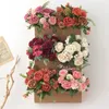 Decoratieve bloemen 2 stks zijden pioenroeft Hydrangea Bouquet Christmas Decorations For Home Garden Rose Arch Garland Bloem Wall Wedding Artificial