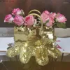 Vazen creatitieve harsbloemen tas vaas huisdecorstudie kantoor eettafel voor woonkamer luxe sculptuur