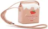 Bolsas noturnas personalizadas Moda Strawberry Milk Carton Print Beverage Design de garrafa de ombro bolsa de bolsa feminina Messenger L8186415