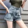 Женские джинсы летние джинсовые шорты Женская повседневная мода свободная дыра с карманами Cool Women Street Boty Q434