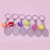 Keychains creativiteit emuleren tennisballen sleutelhanger hangende competitie souvenirs collecties auto sleutelhouder accessoires cadeau voor vrienden
