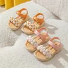 Pantoufles pour enfants Summer Girls and Boys Bathroom Home Anti Slip Beach Chaussures Sandales de bébé semelles 240430