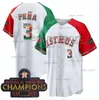 Mexico Astros 2 Bregman Baseball Jerseys 27 Altuve 44 Alvarez 3 Pena Houston Verlander Framber Valdez 71 Hader Jeff Bagwell Bryan Jose Abreu Men Men Jersey