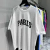 パリメンズTシャツヨーロッパフランスレターグラフィック印刷ファッションメンズ半袖Tシャツ女性2Bカジュアルコットンティーポロポロ