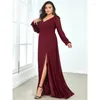 Vestidos de festa wakuta vestido de noite plus size longa decote em v alê