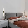 Wandlampen moderne nordische LED-Leuchtleuchter Wohnzimmer im Innenraum Schlafzimmer Badezimmer Schwarz Gold Haus-Anwendung Langes Streifenlampe