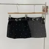 Spódnice 2024 Kolekcja wiosenna łuk haftowe haftowane od szczupłej mini spódniczki kobiety