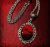 Blood and Bat Dracula Inspired Resin Collier Black Witch Witchcraft4669046