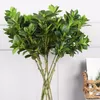 Fleurs décoratives 1pc bricolage fausse verdure pour l'esthétique intérieure Camellia branche artificielle plantes arrangement floral avec long