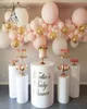 Fleurs décoratives couronnes différents types accessoires de mariage fête gâteau de fleur stand acrylique fer-dessert cylindrique préfoncti2110521