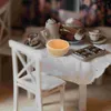 Ensembles de vaisselle DIY Playthings en bois Bowl Kids and Crafts Toy for Microlandscape Decor