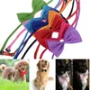 Hundebekleidung einstellbare Haustierversorgungen Katzenpflegezubehör Kragen Halskette gestreifte Bogenhals Krawatte