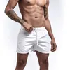 Heren zwembroek met mesh voering zijzakken Solid Beach Shorts Quick Dry Lightweight Drawring Board Summer Swimwear 240425