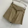 Shorts femminile 2024 Primavera/Summer Wear Classic Khaki Rieplezzabile profilo di swing 0420