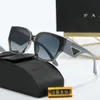 2024 mäns klassiska varumärke retro solglasögon för kvinnor designer glasögon metall ram global socker