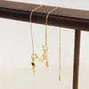 Colliers pendants Collier de bijoux non ternissais élégant 18K Gold plaqué en acier inoxydable Multiple Star pour femmes