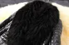 女性の毛皮のヴォラロ女性冬のフェイクレザー長袖ジャケットアウターオーバーコート2024温かいアウトウェアコートブラック