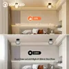 Deckenleuchten moderne E26-Touch-kontrollierte Lampe mit poliertem Kristallschatten-luxuriöser halbflush-Halterung für Schlafzimmer Badezimmer Flur