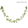 Fleurs décoratives 1,55m plante artificielle verte garland garland garland jardin mur suspendu vigne extérieur de mariage décoration bricolage fausse couronne de couronne