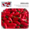 Dekorative Blumen 100 PCs Chili Künstliche Pfeffergemüse tun Toys Foam Bauernhaus Dekorationen